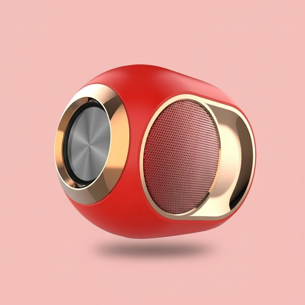 X6 Portable Mini Wireless Speaker Bass Soundbar Subwoofer Wireless Loudspeaker TWS Support TF Audio Music Player Speaker (Red)
