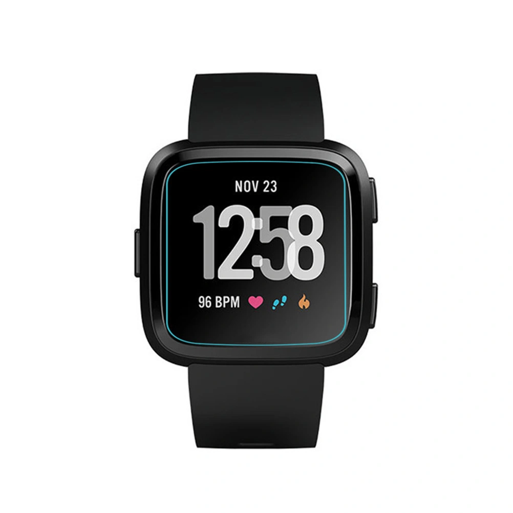 4PCS 2.5D Smartwatch Tempered Glass Film Full Cover Screen Protector Compatible for Fitbit Versa (Card Paper Bag)