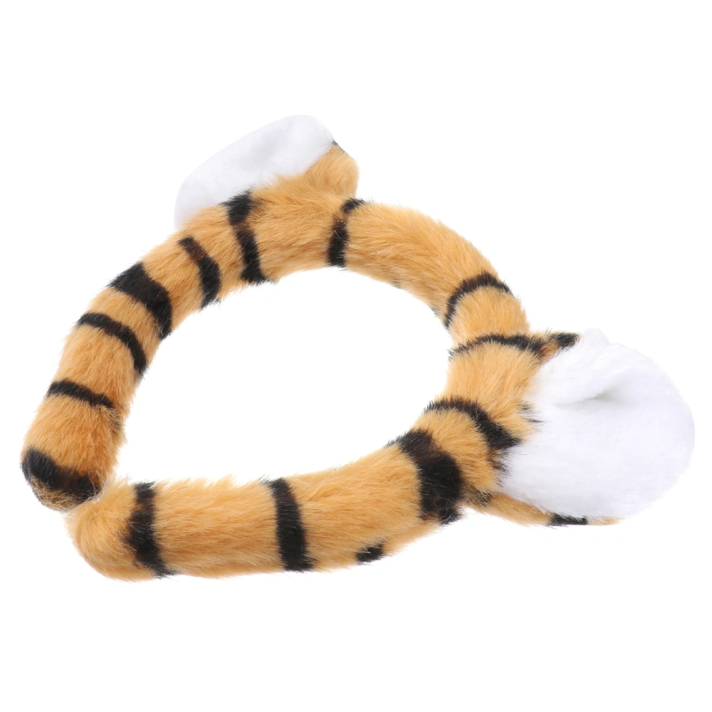 Three Dimentional Tiger Ear Headband Hair Hair Accessory for Halloween Party Ball Coffee