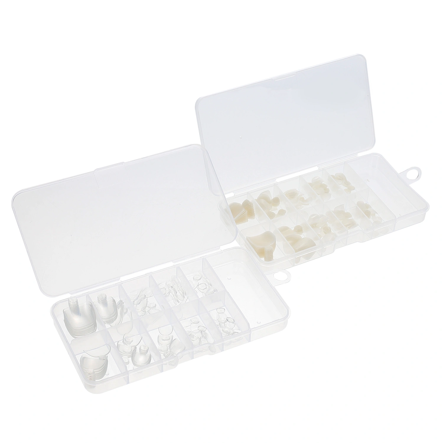 200Pcs Press on Toe Nails Fake Toenail Tips French False Toenail Decorations