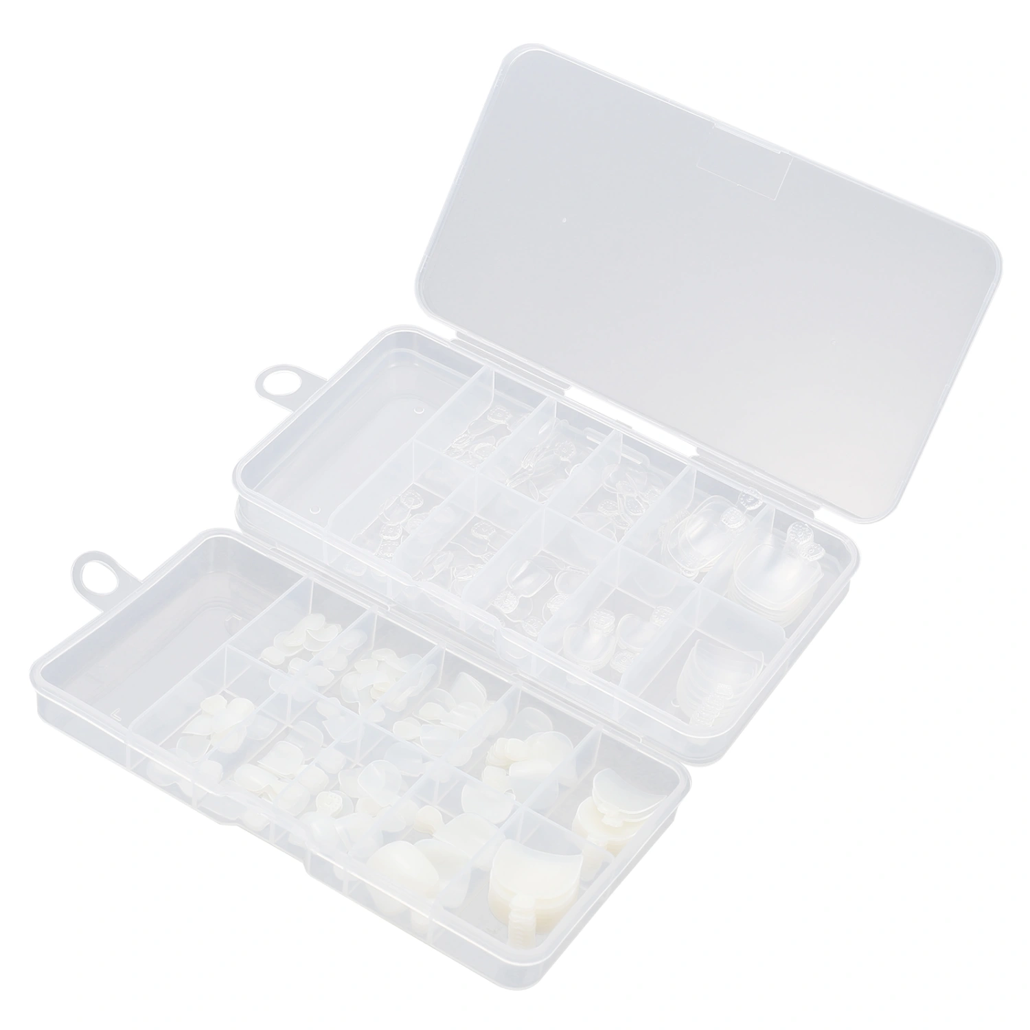 200Pcs Press on Toe Nails Fake Toenail Tips French False Toenail Decorations