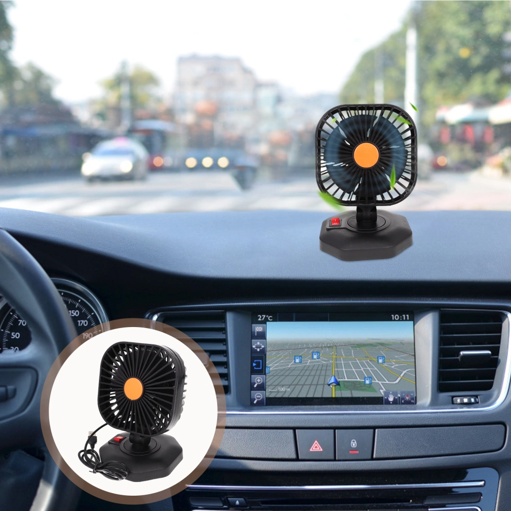 Car USB Fan Professional Vehicle Cooling Fan Small Silent Fan for Summer