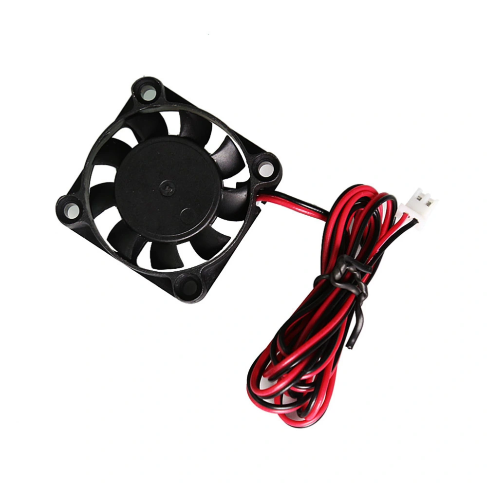 4pcs 4010 DC 12V Brushless Cooling Cooler Fan 2 Wire for RepRap Prusa i3 DIY 3D Printer (Black)