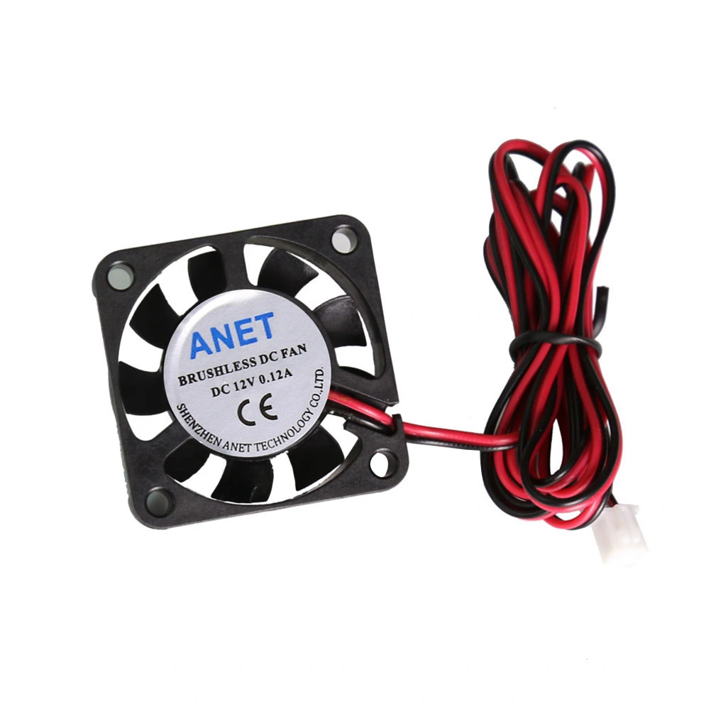 4pcs 4010 DC 12V Brushless Cooling Cooler Fan 2 Wire for RepRap Prusa i3 DIY 3D Printer (Black)