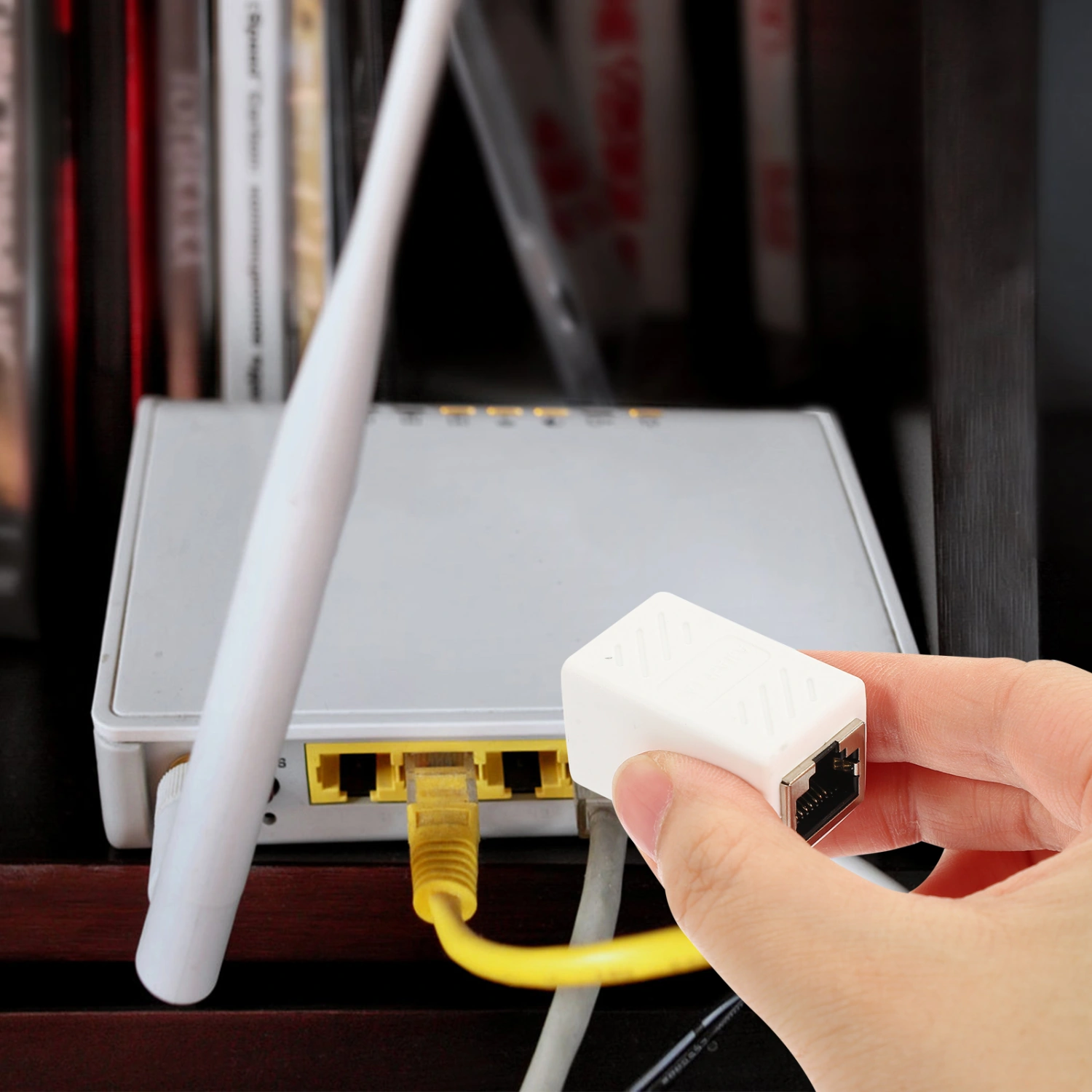 2pcs Ethernet Extender RJ45 Connector Female To Female Ethernet Coupler Extender