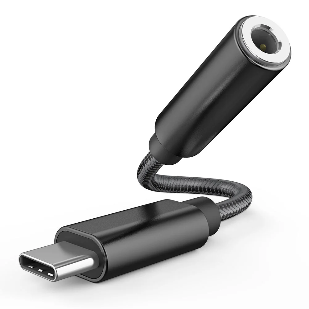 Phone Type C to 3.5mm Headphone Jack Adapter Portable Audio Cable Cord