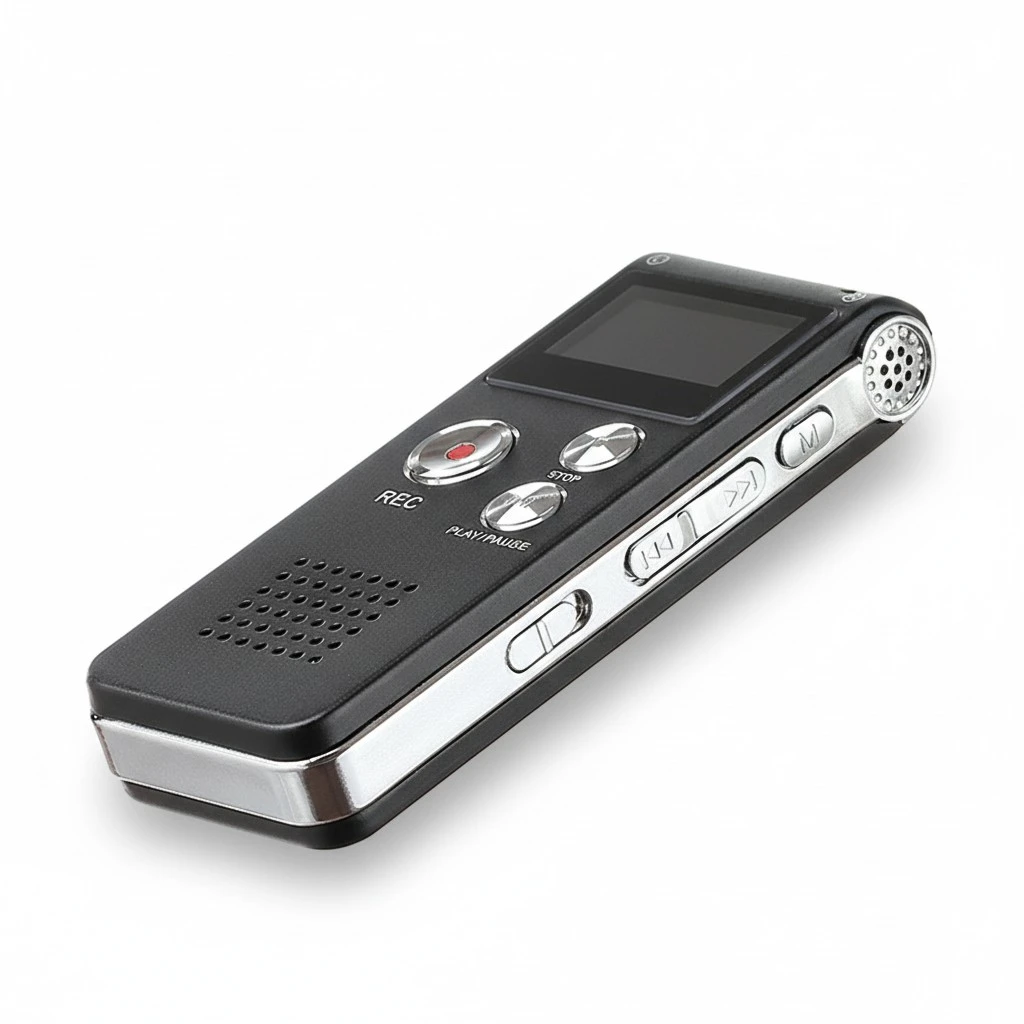 16G Digital Voice Recorder Professional Recording Pen Mini USB Dictaphone Portable Audio Recorder (Black)