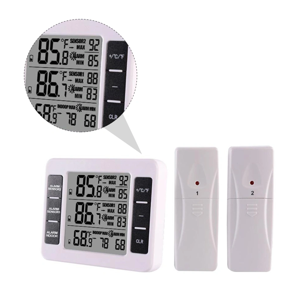 1pc Digital Fridge Thermometer Home Portable Temperature Gauge with Sensors