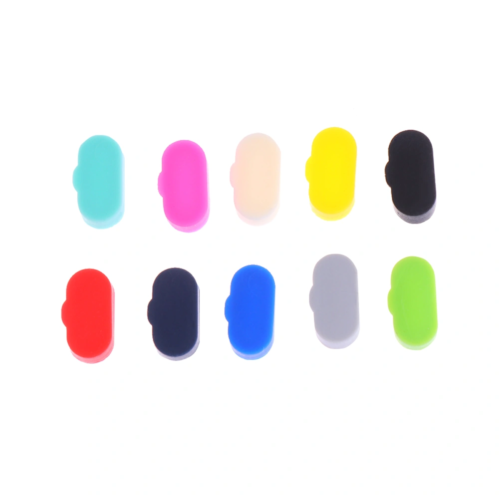 10Pcs Silicone Dust Plug Cover Smart Watch Charger Port Protector Anti-dust Plugs for Fenix5/5s/5x (10 Colors for One Set)