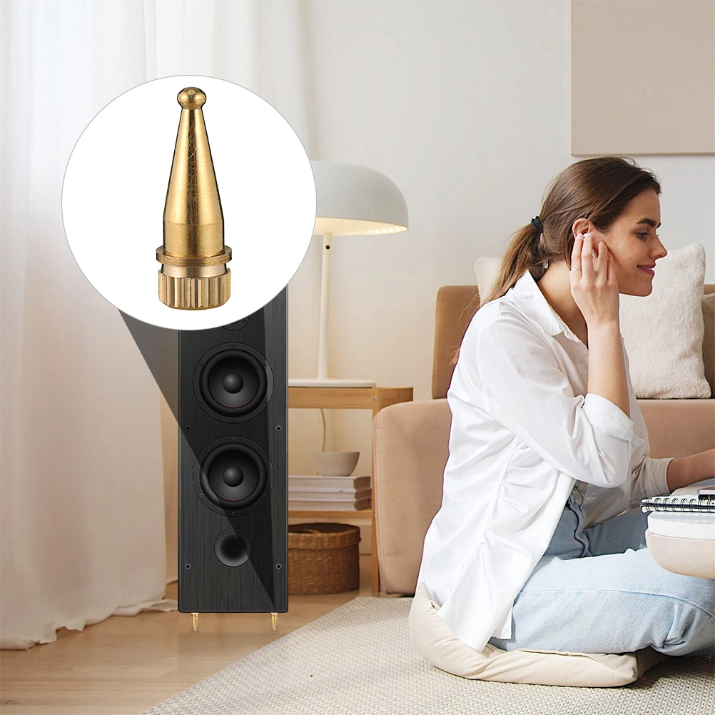 8Pcs Speaker Copper Spikes Speaker Feet Shockproof Stand Decorative Base