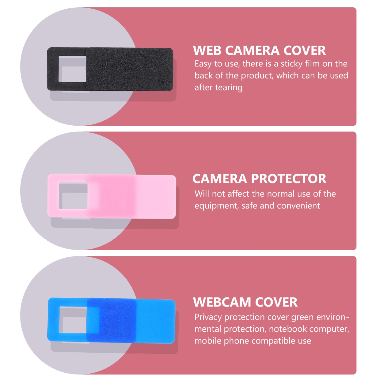20Pcs Phone Webcam Covers Decorative Webcam Protection Patches Privacy Covers