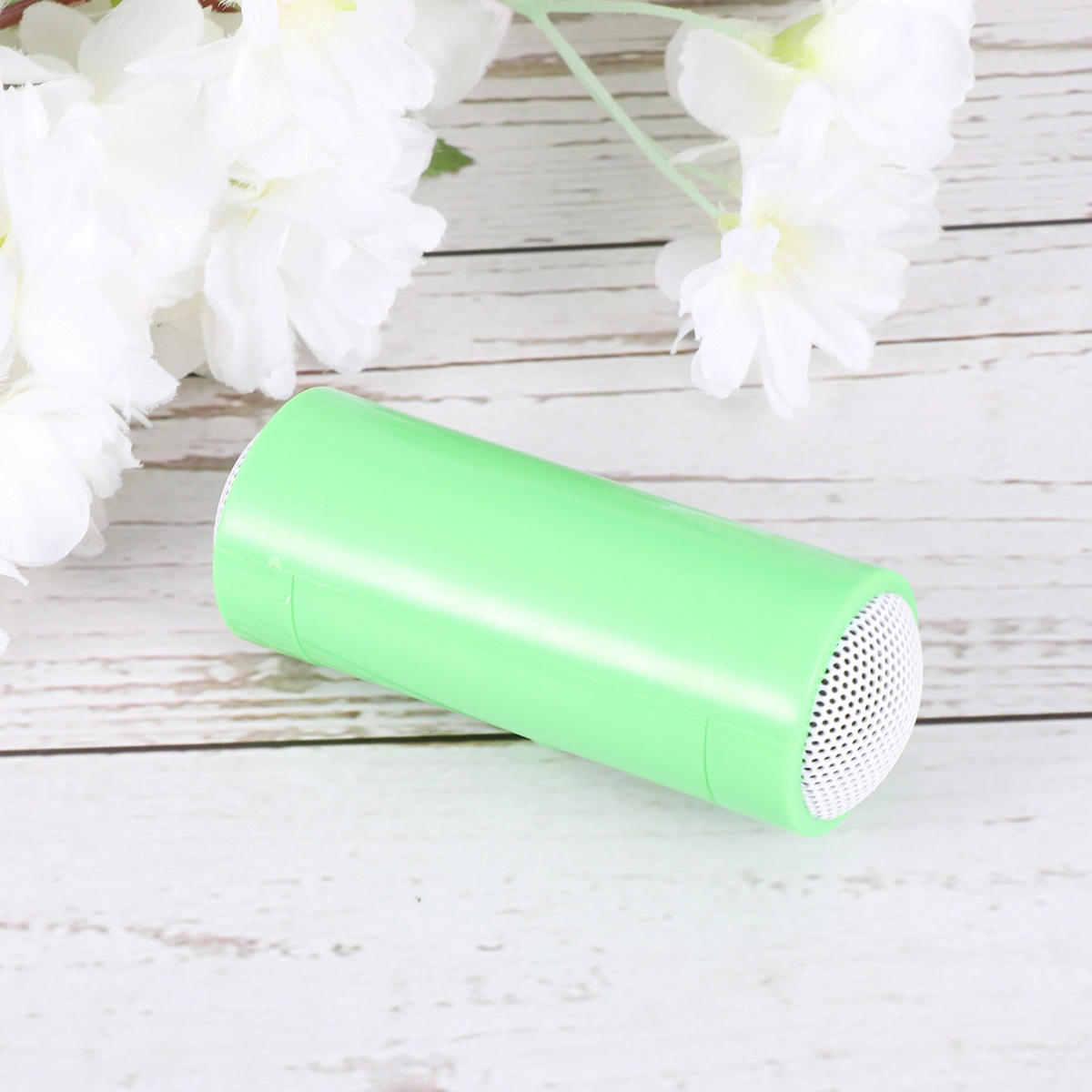 3.5mm Plug-in Audio Jack Mini Portable Stereo Speaker for Phone Tablet Without Battery (Green)