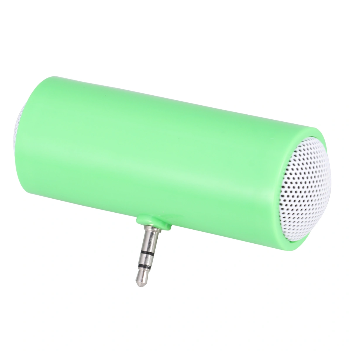 3.5mm Plug-in Audio Jack Mini Portable Stereo Speaker for Phone Tablet Without Battery (Green)