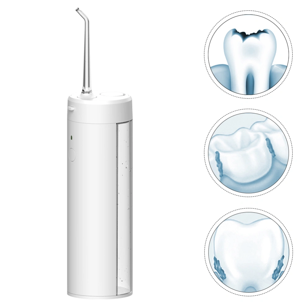 1 Set Portable Oral Irrigator Cordless Water Dental Flosser USB Water Jet Floss