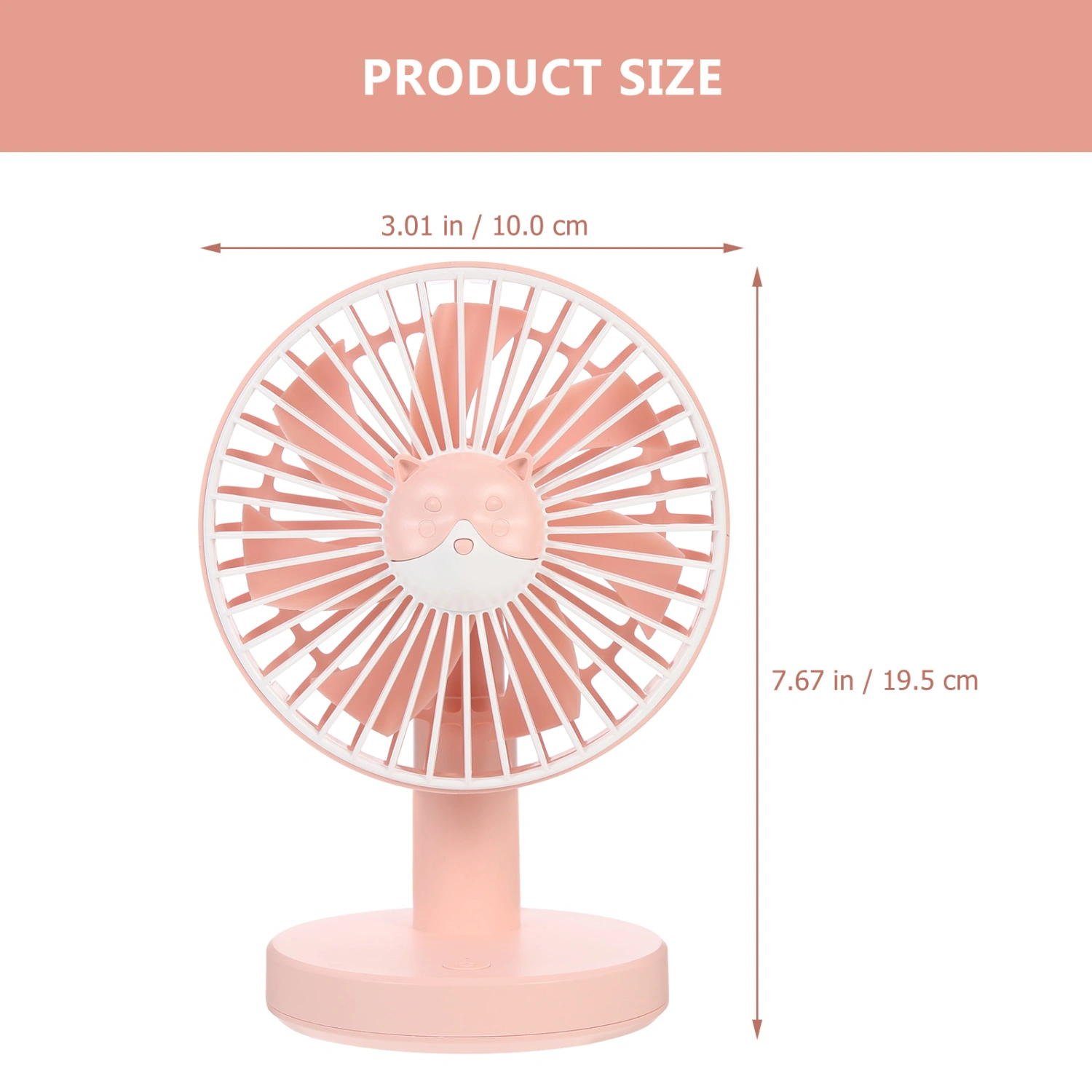 1 Set Quiet USB Desk Fan Plastic Summer Cooling Fan Simple Modelling Air Fan