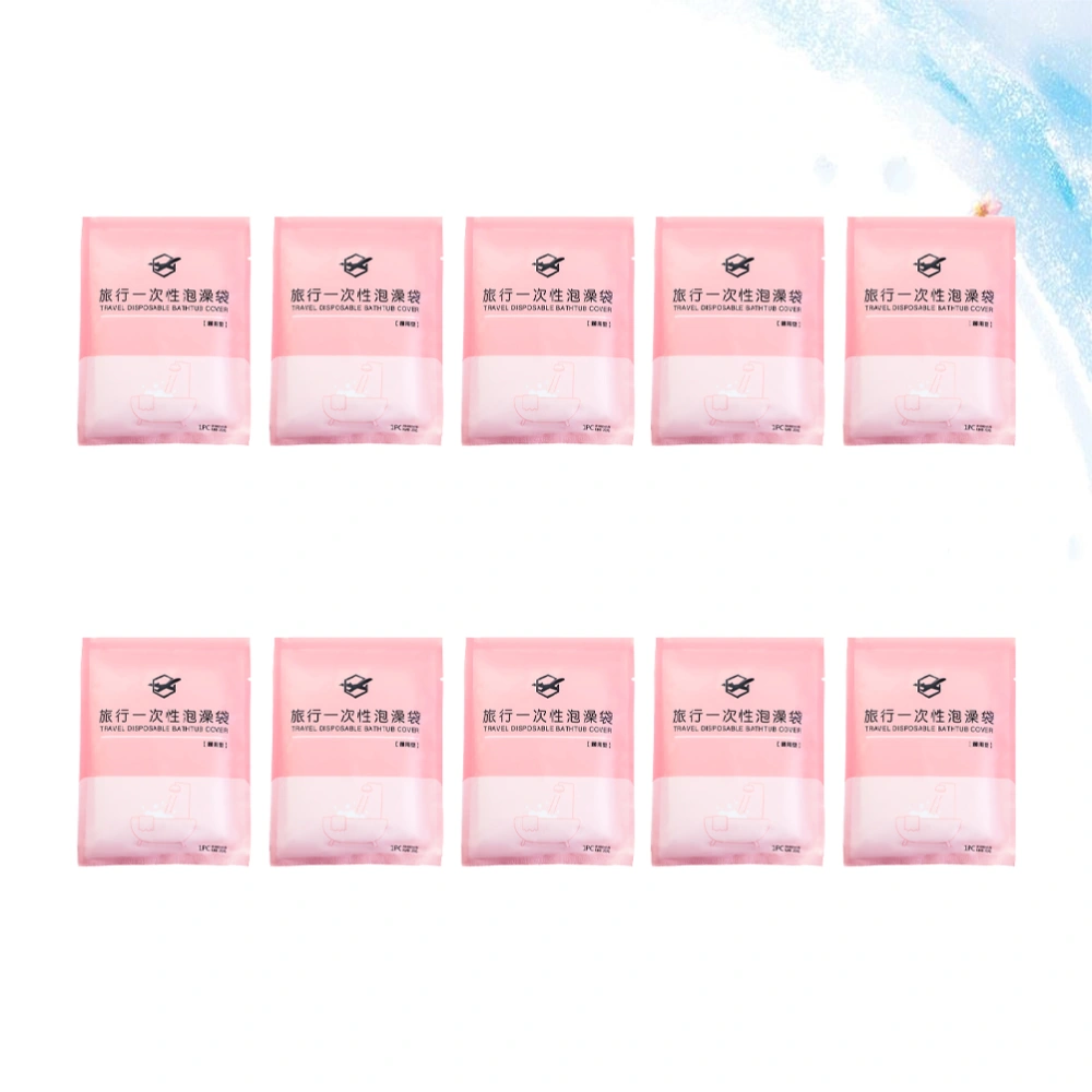 10PCS Disposable Bathtub Cover Bathtub Bag SPA Heat-resistant Thickening Bathtub Liner for Salon Household Hotel