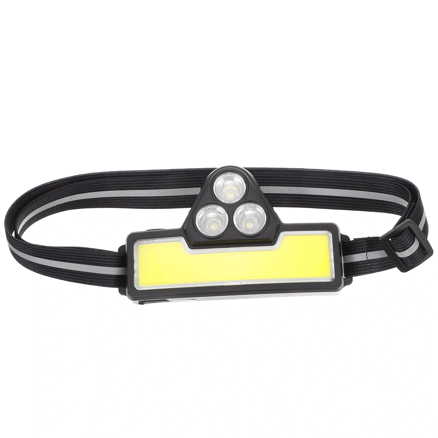 1 Set Plastic Lamp Waterproof Headlamp USB Charge Head Light for Cycling Fishing