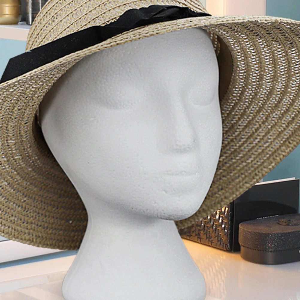 Foams Mannequin Head Simulated Mannequin Wig Hat Stand For HomeSalon