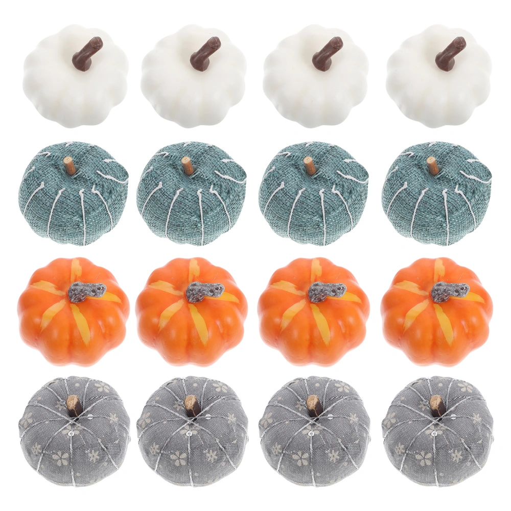 16pcs Harvest Pumpkins Halloween Pumpkin Decoration Photography Shoot Props