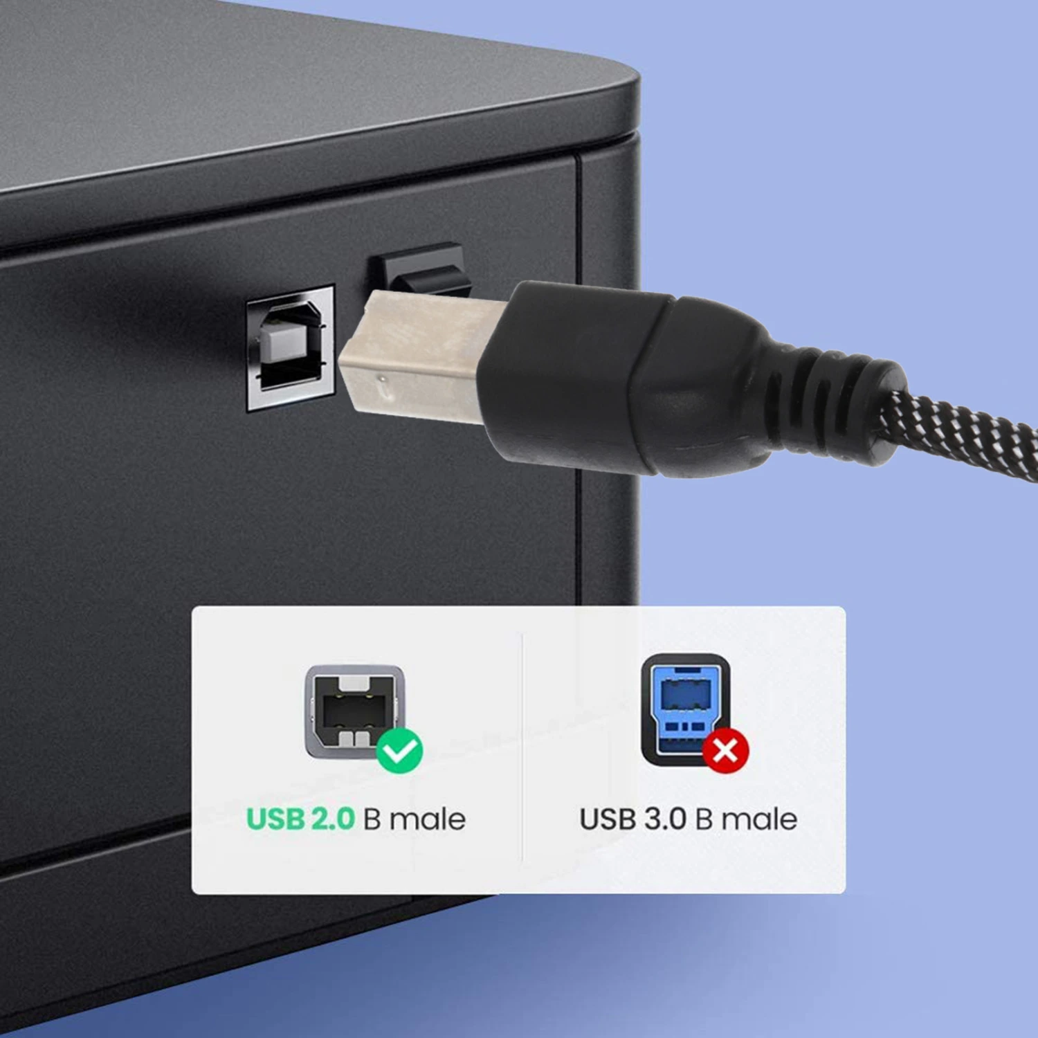 1.4m MIDI OTG Cable USB-C to USB-B Cord for Electronic Music Instrument