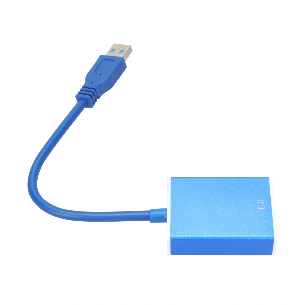 1PC USB3.0 to Cable High Definition Adapter Single Direction Converter USB Cable Adapter with Drive (Blue)
