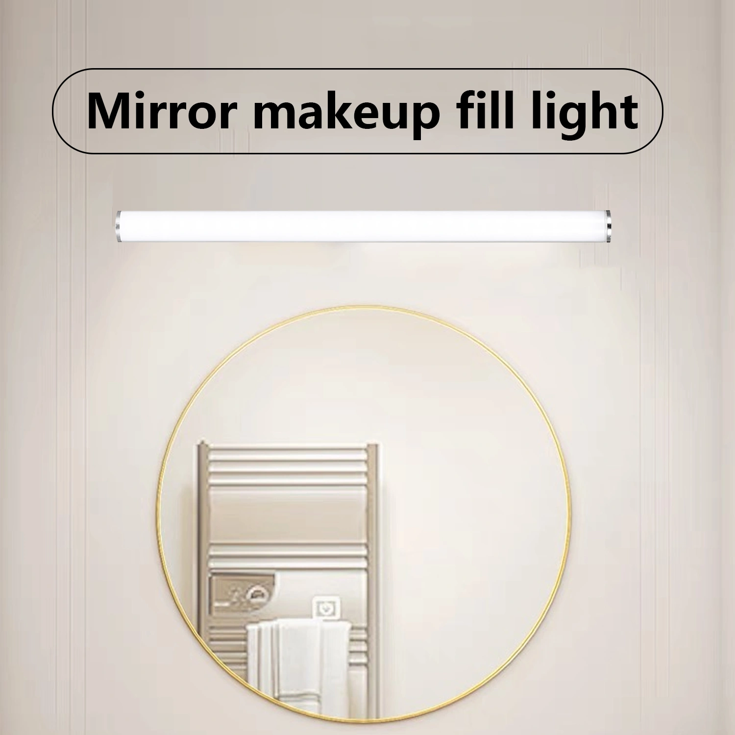Bathroom Vanity Light Suction Cup Vanity Light Mirror Front LED Rechargeable Light Bar