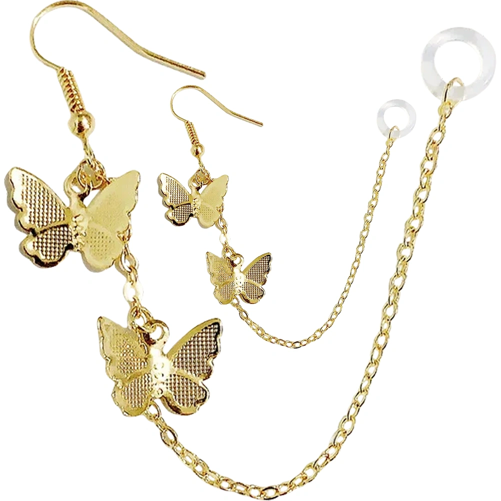 2pcs Anti Lost Earrings Wireless Earphone Metal Holder Compatible with Airpods