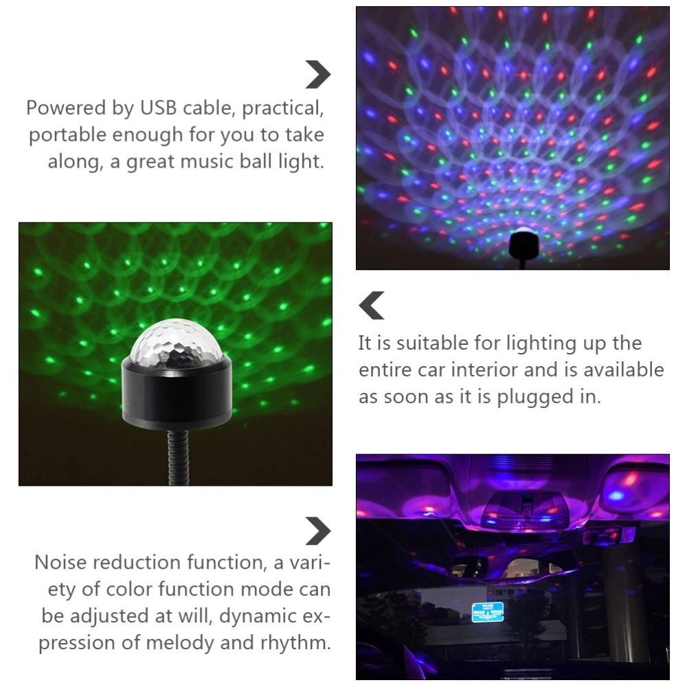 Voice-Activated Music Rhythm Ball Lamp Decorative Light Auto Ambient Light