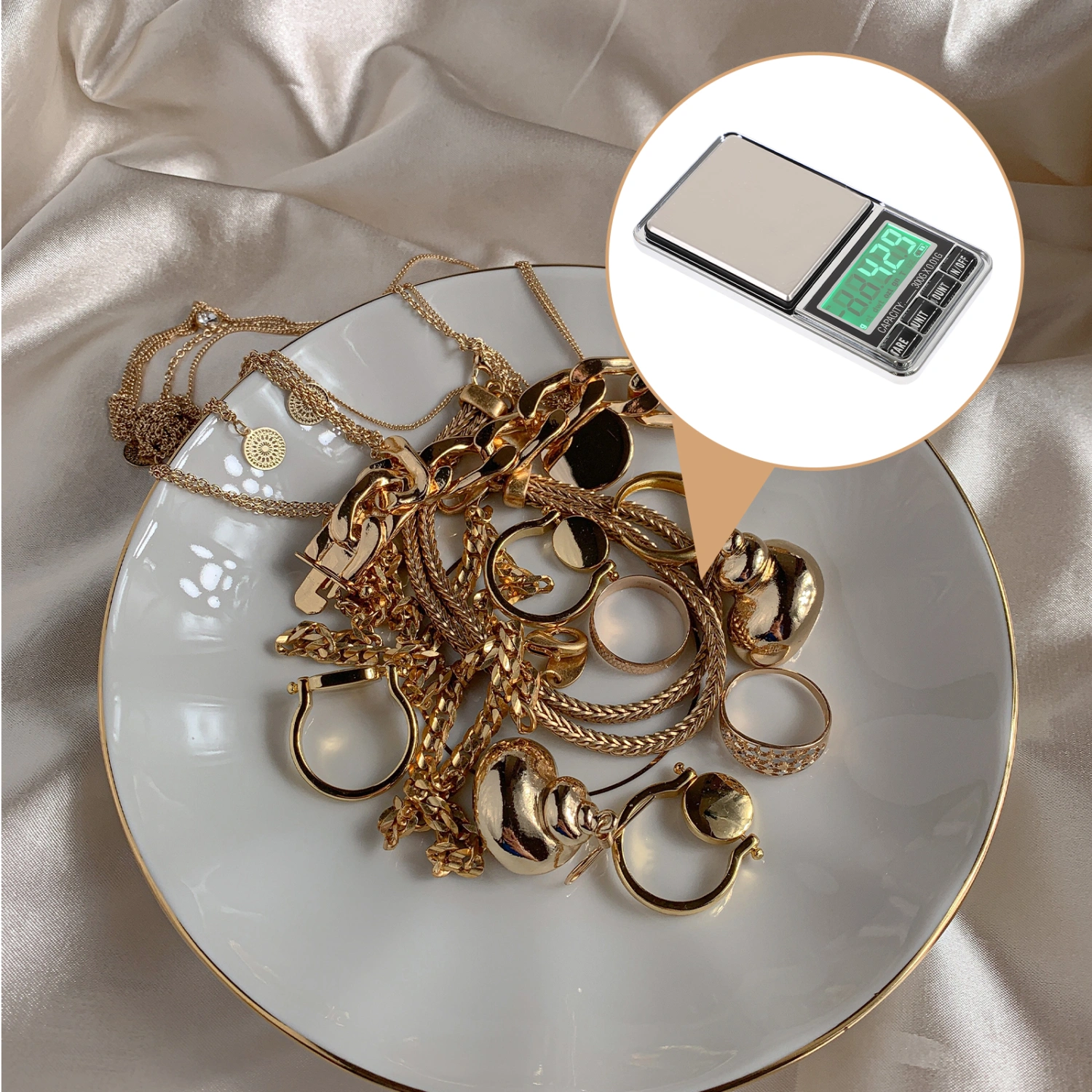 Jewelry Scale Weigh Precision Digital Scale Pocket 300g/0.01g Reloading Gems Weigh Scale