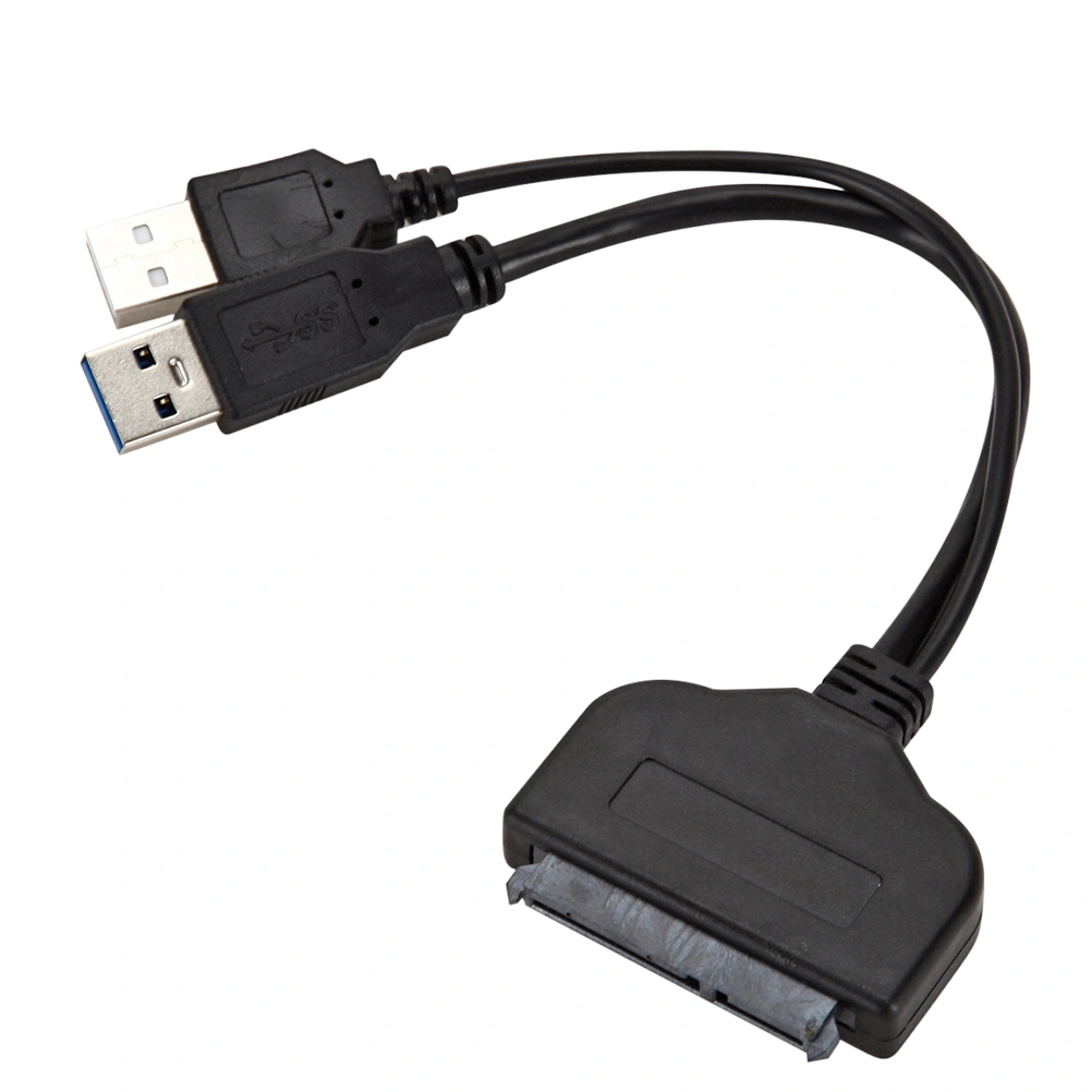 USB3.0 to SATA Adapter Cord 2.5 Inch Laptop Hard Drive Data Cable USB To Sata Easy Drive Line (Black)
