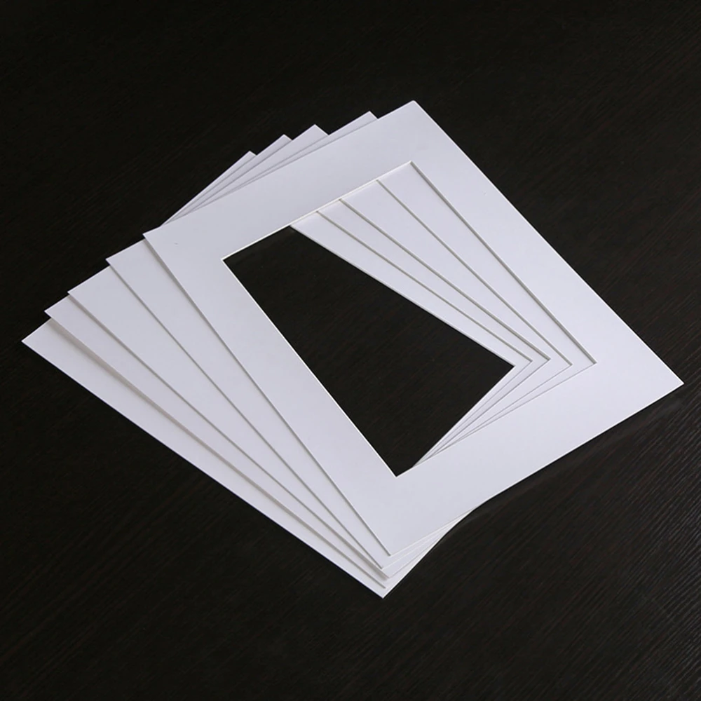 25Pcs 10 Inch WHITE Picture Mats Mattes