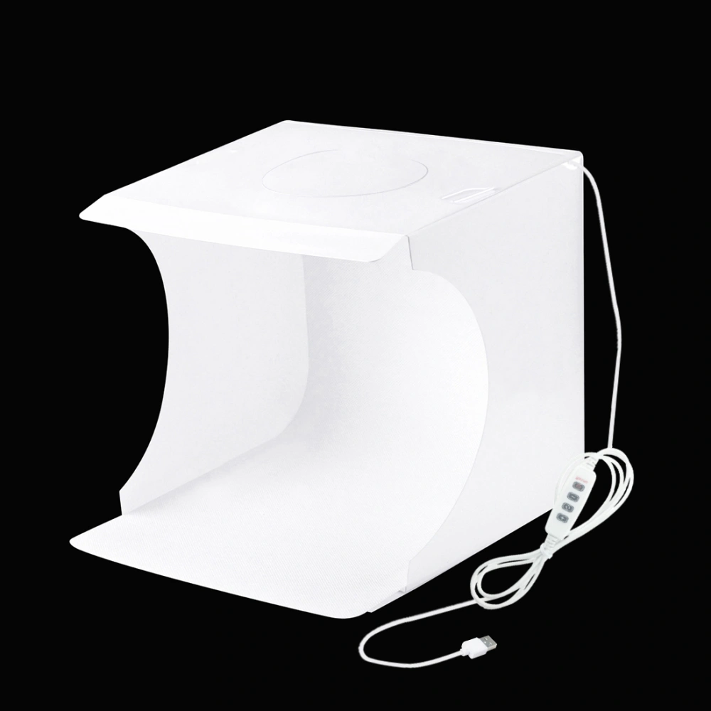 LED Ring Light Superhight Portable Mini Ring Lightbox Studio Suit Photograph Equipment Photography Softbox Light Box Studio Shooting Tent Box Kit (White)