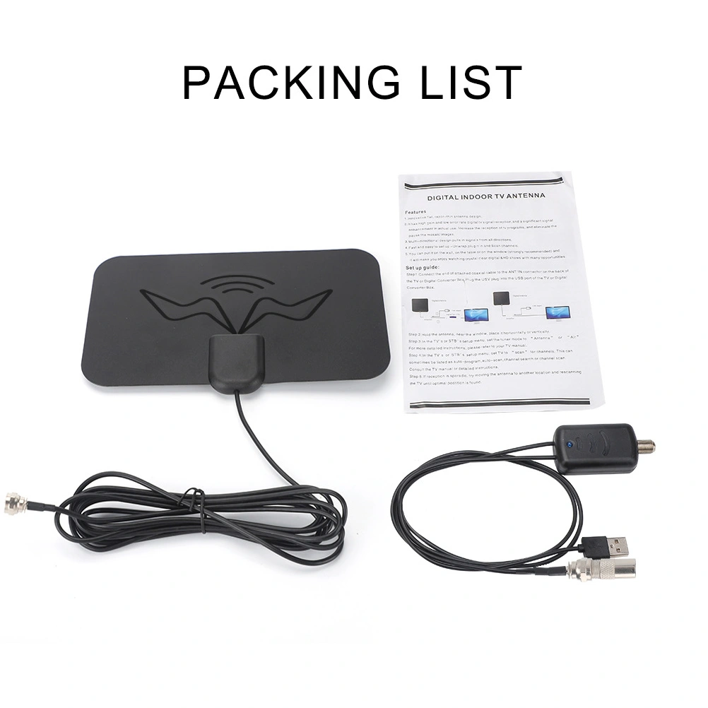 TV Antenna Universal Antenna 4K High Gain Portable Indoor TV Aerial Replacement