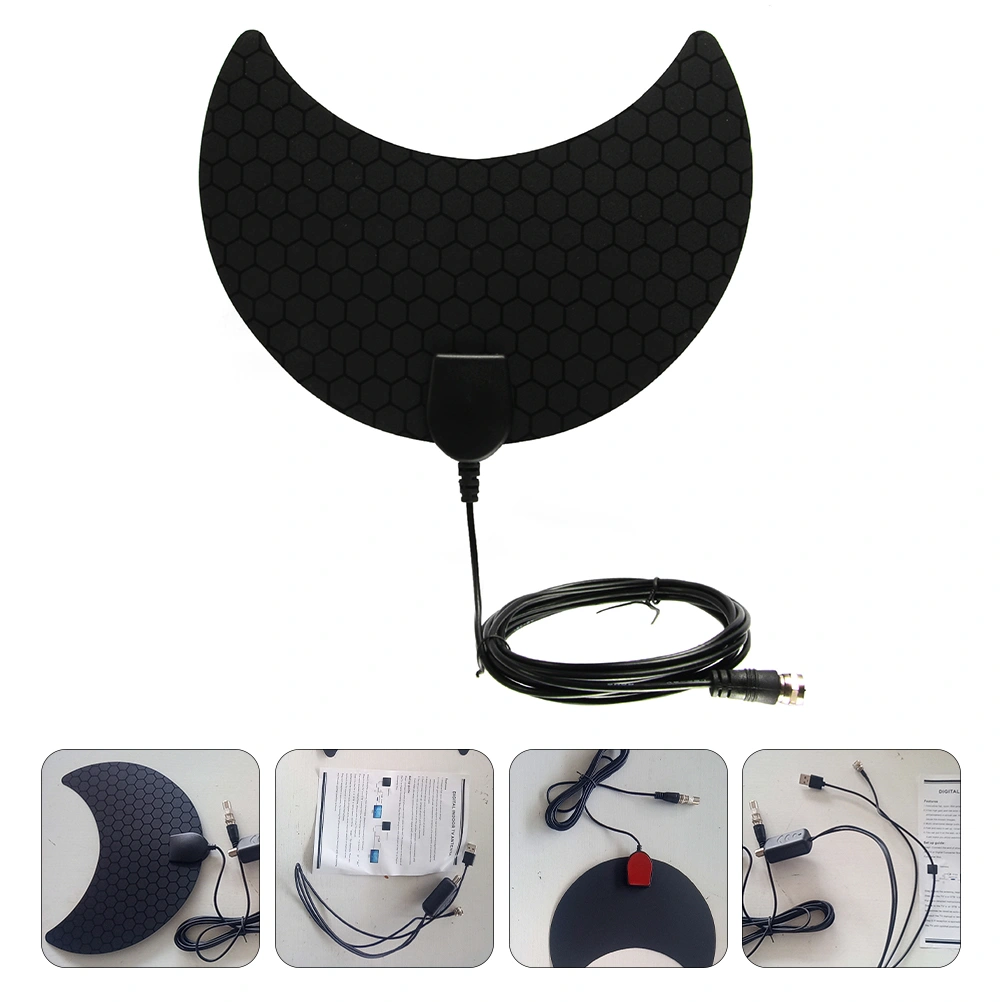 4K TV Antenna with Amplifier Long Range Indoor TV Signal Receiving Antenna