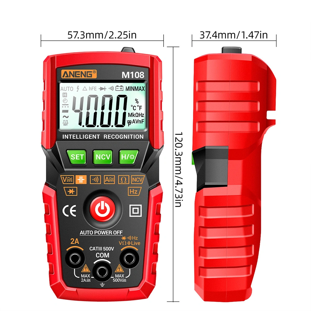 Digital Multimeter 4000 Counts Volt Meter Digital Multimeter Auto-ranging Tester