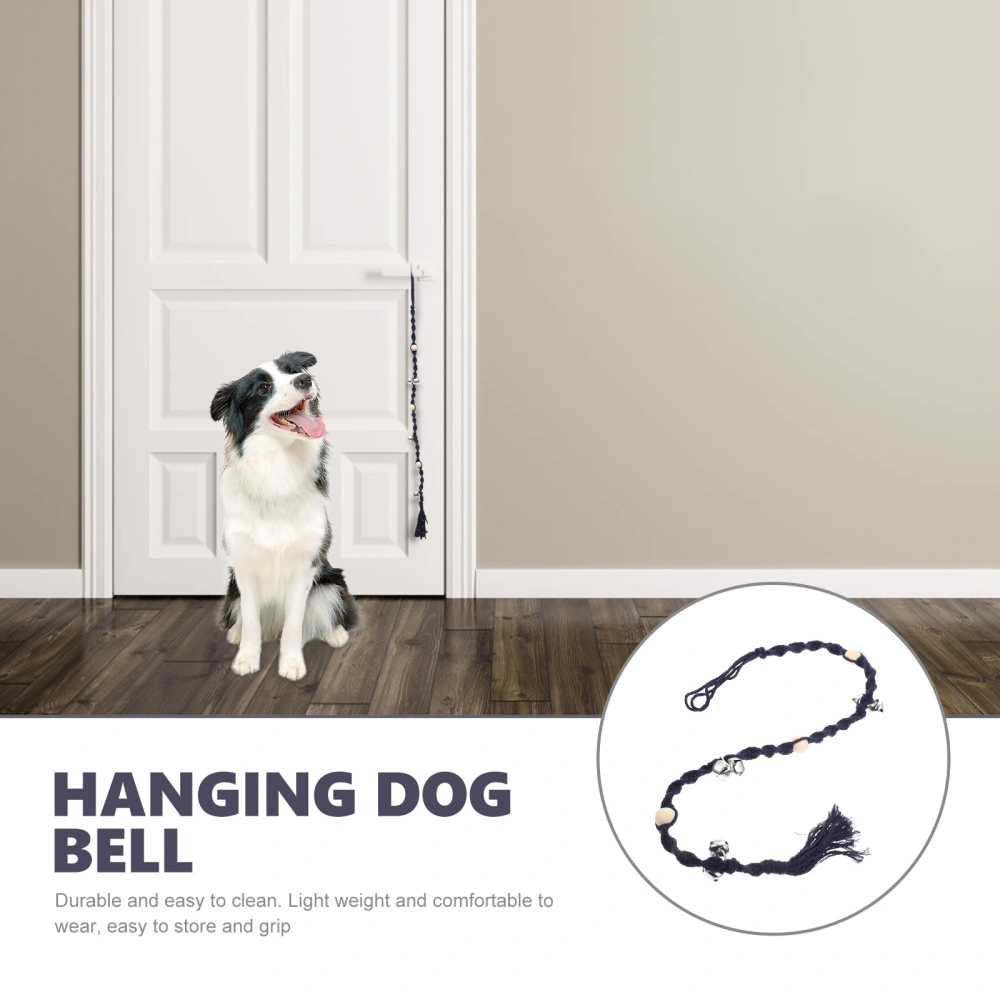 Dog Doorbell Hanging Dog Bell Hand-weaving Dog Doorbell Dog Training Doorbell Pet Dog Supply