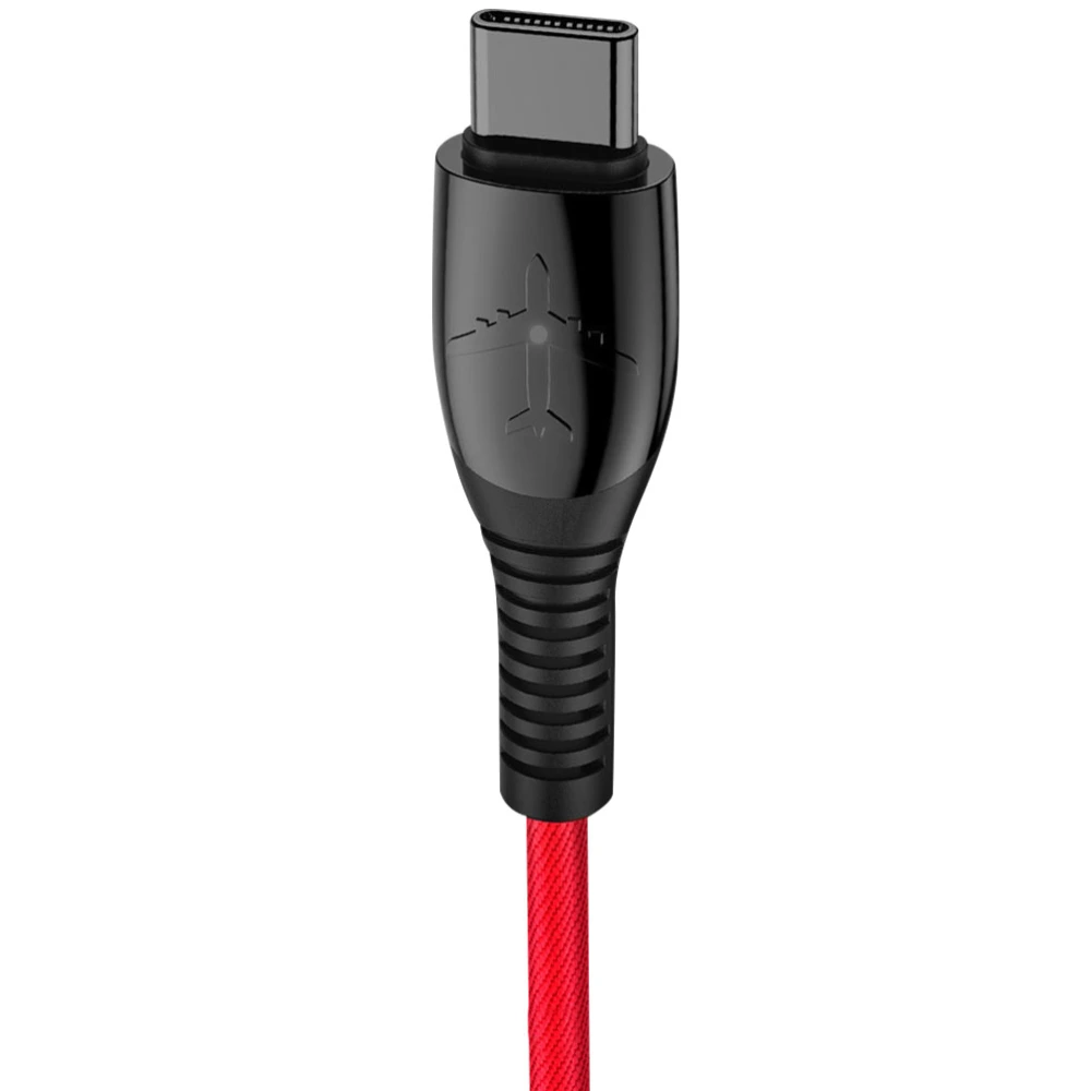 1Pc 5A 1.2M USB Type-c Mobile Phone Charging Line Fast Charging Data Line (Red)