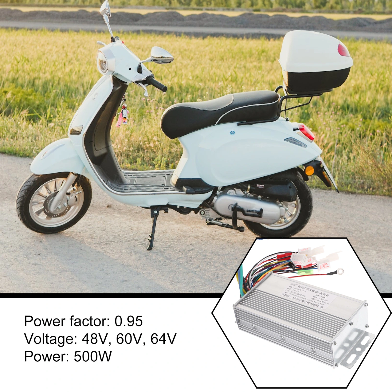 Ebike Controller 48v/60v/64v Motor Speed Controller 500w Electric Scooter Motor