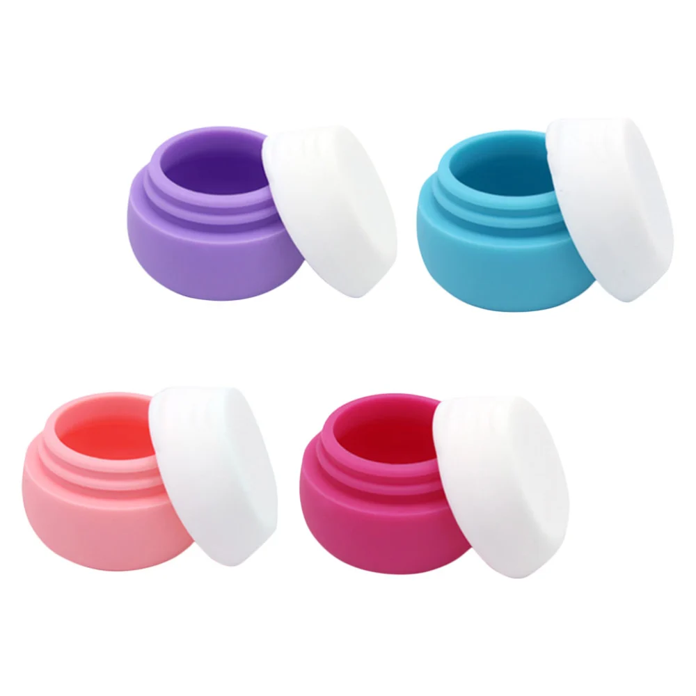 4pcs Multipurpose Cosmetics Cream Sub Jars Compact Lotion Jars for Travel