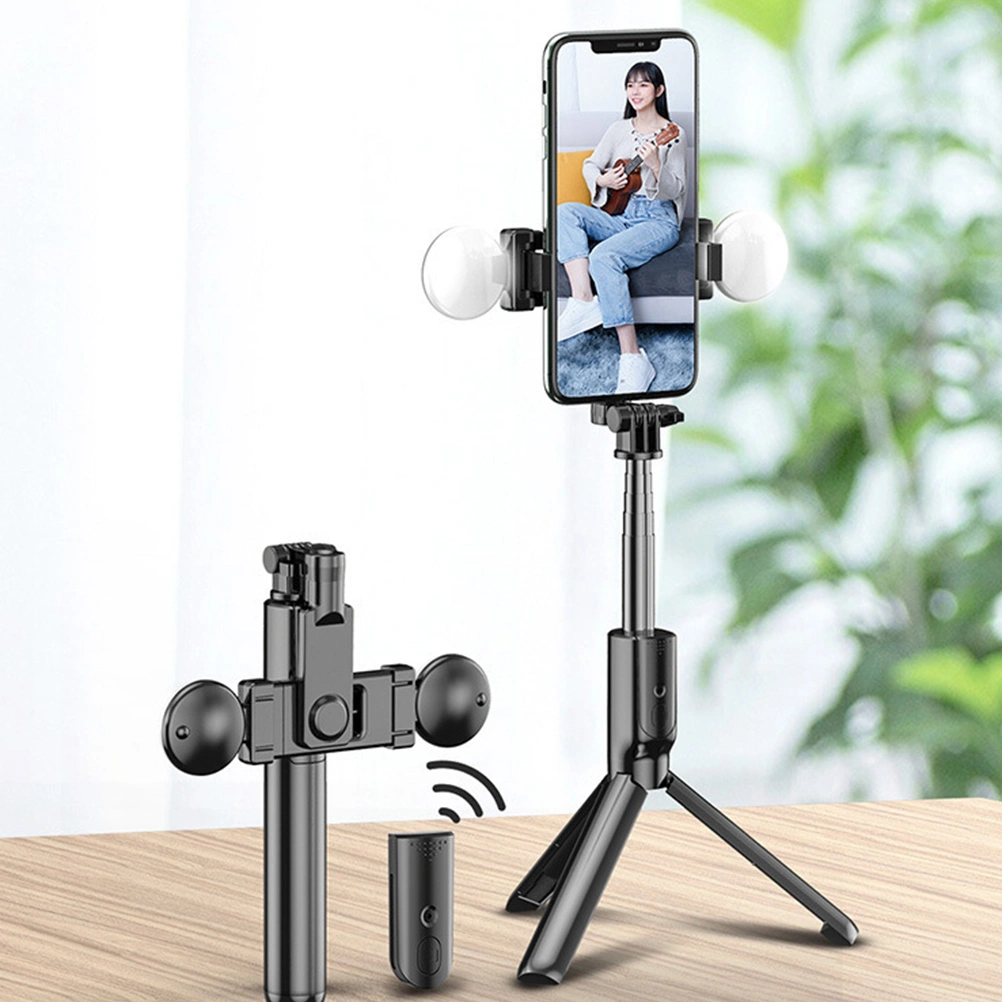 1 Set Selfie Stick Tripod Mobile Phone Support Rack Phone Holding Rack (Black)