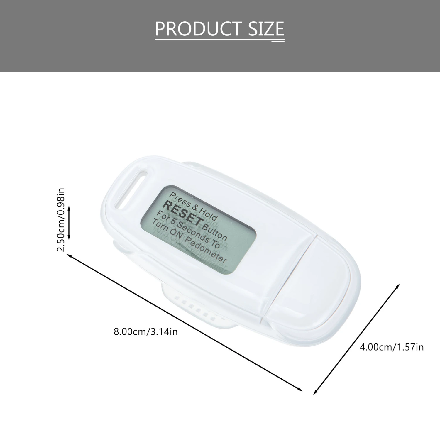 1 Set of Portable Pedometer USB Charging Pedometer Plastic Pedometer Small Pedometer