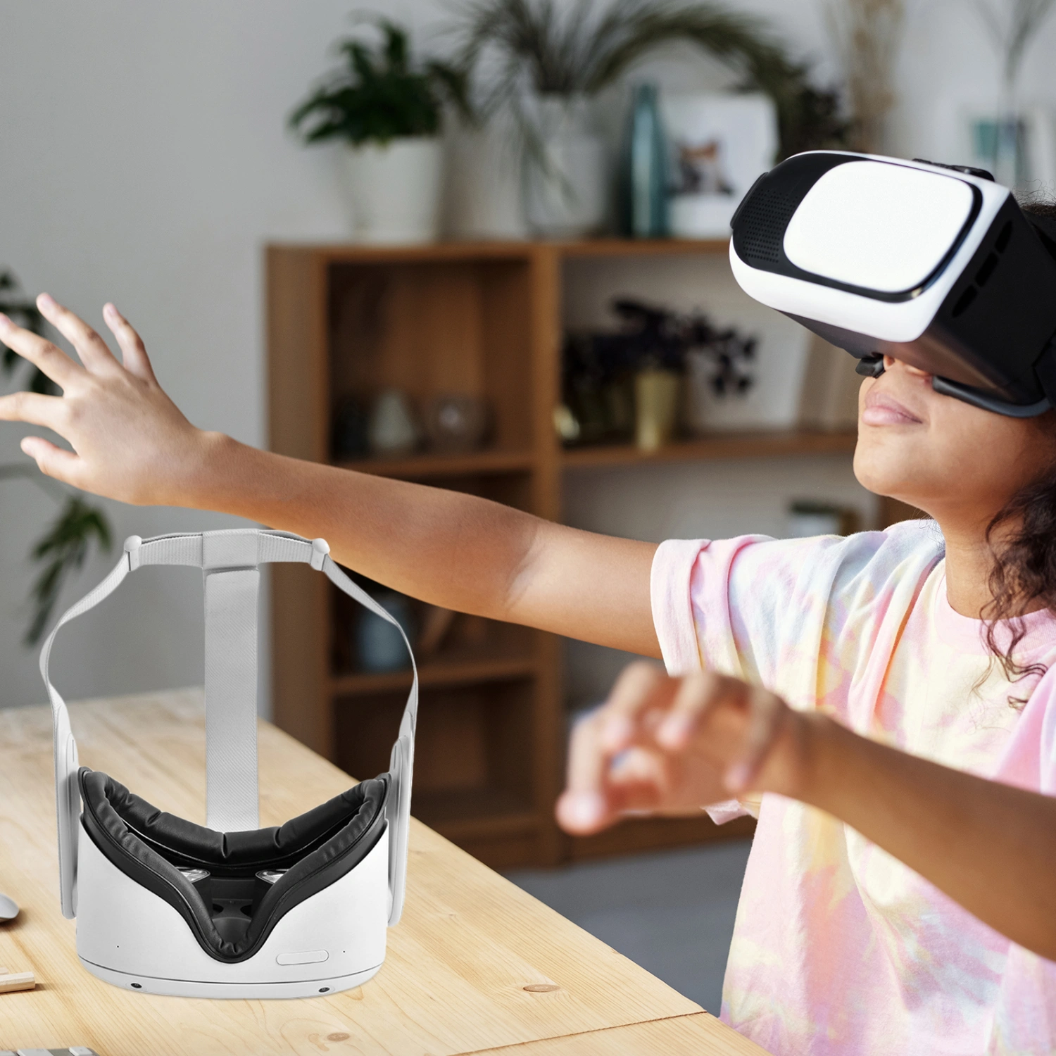VR Face Cover Compatible For Quest2 Sweat-proof VR Face Cushion Replacement