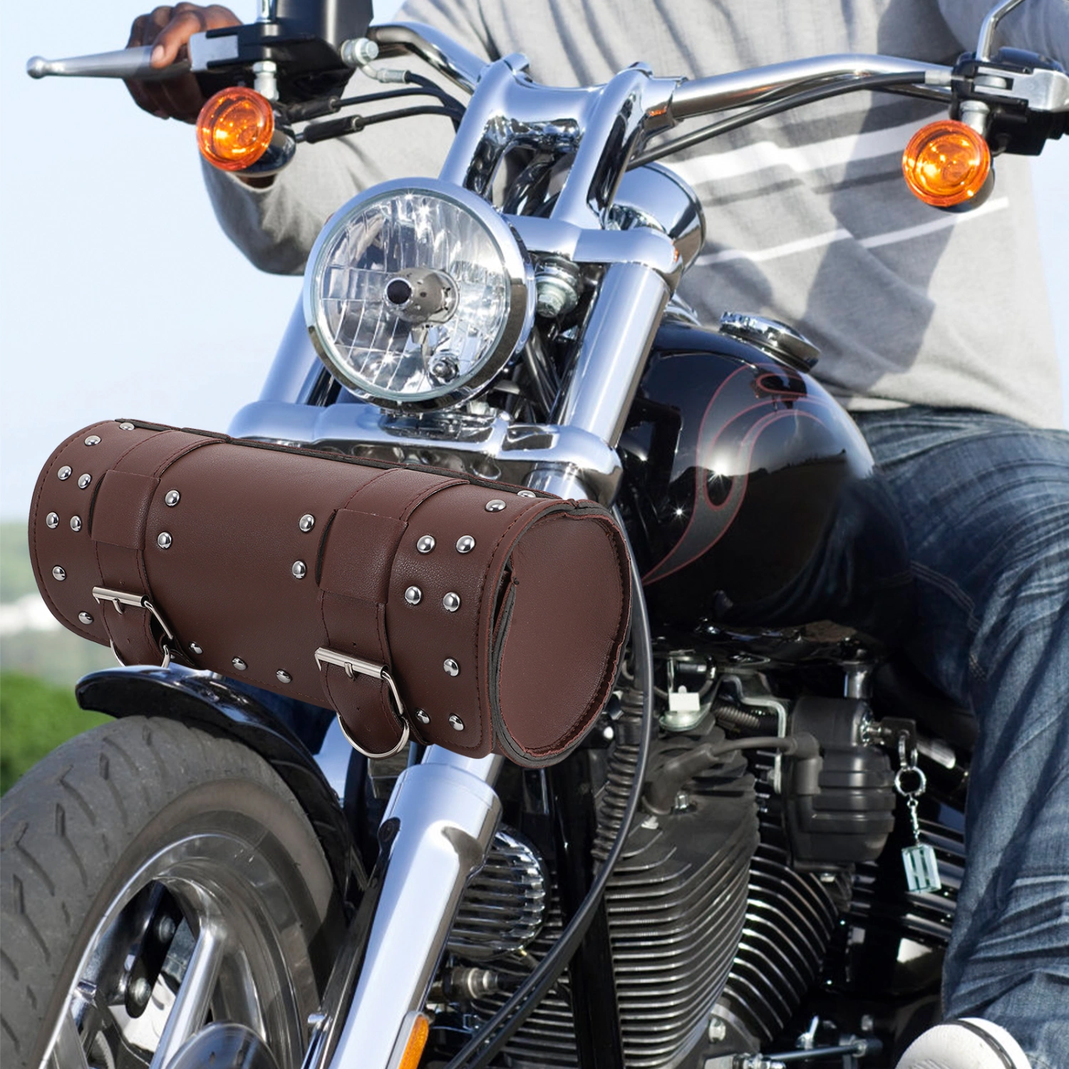 1pc Motorcycle Side Bag Motorcycle Tools Storage Bag Motorbike Holding Bag
