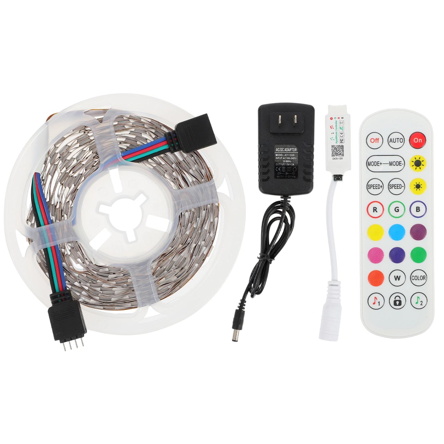 1 Set LED Strip Lights Wireless Color Changing LED Lights for Bedroom US Plug
