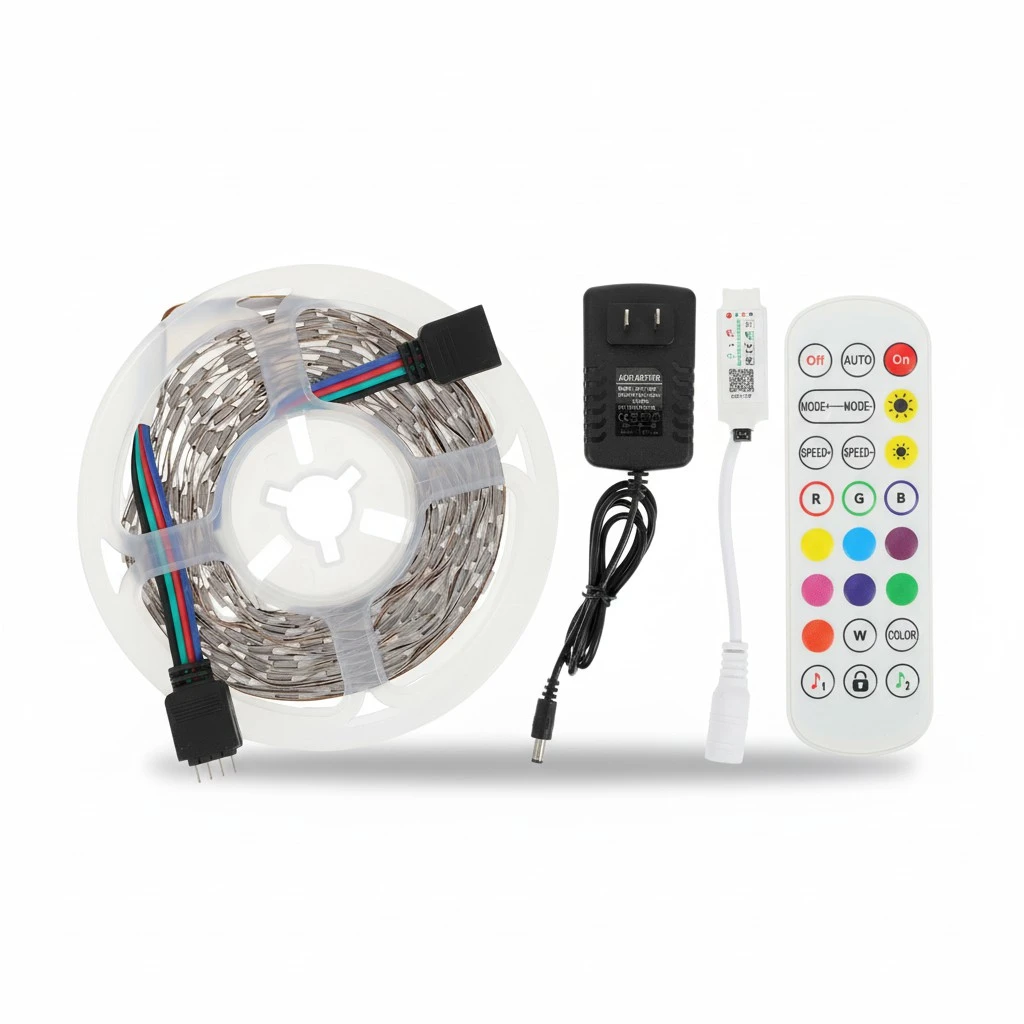 1 Set LED Strip Lights Wireless Color Changing LED Lights for Bedroom US Plug