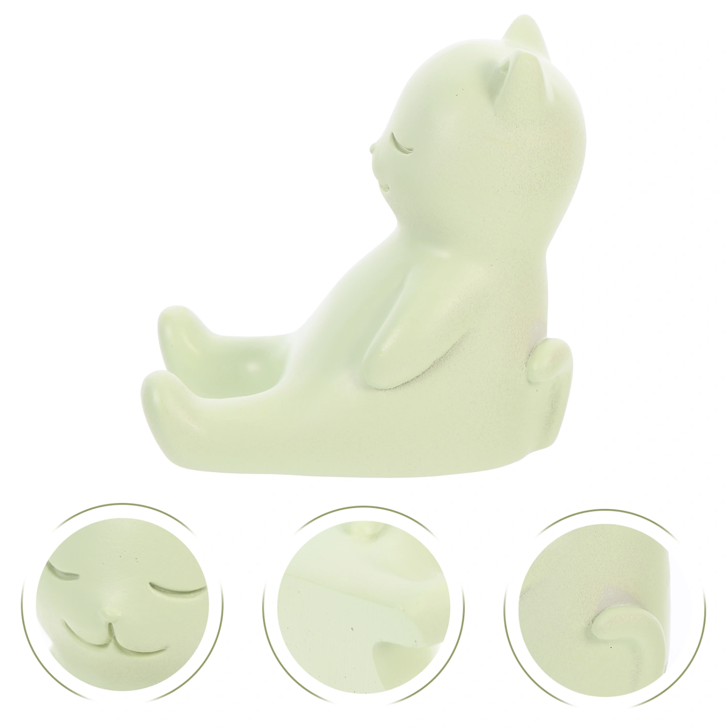 Lovely Cat Phone Stand Desktop Resin Cat Phone Holder Tabletop Phone Holder
