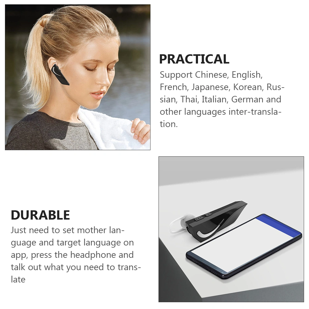 Multi-Language Translator Wireless Earphone Real Time Translation Headphone