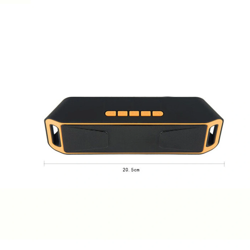 Mini Portable WirelessSpeaker Subwoofer USB Flash FM Radio Stereo MP3 Player (Orange)
