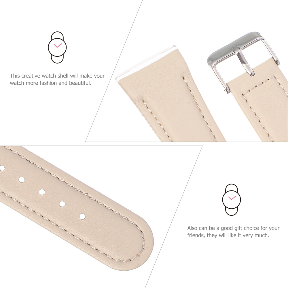 Watch Strap Genuine Leather Vintage Watchband Compatible for Fitbit Versa 3