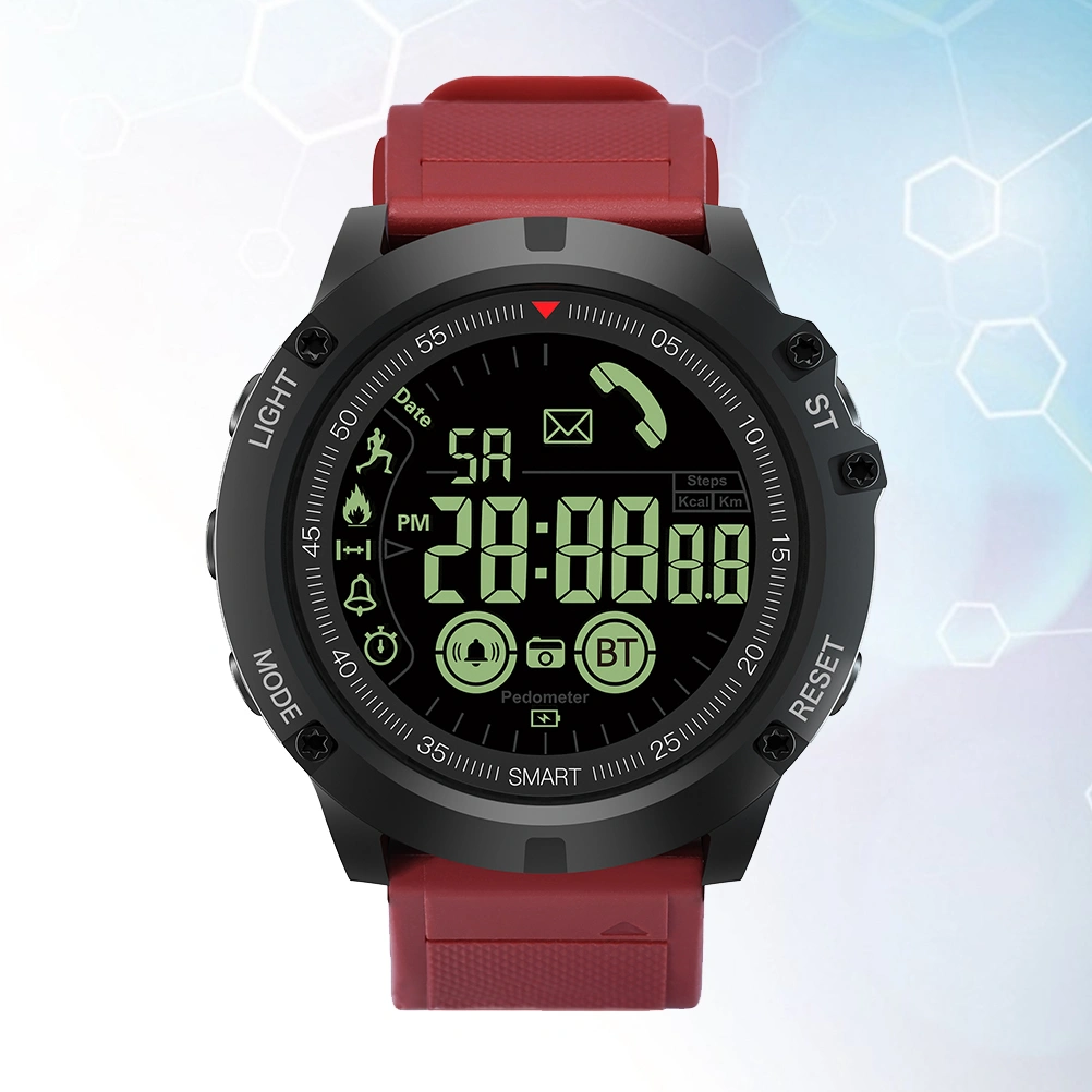 Smart Sports Watch for Android and iOS Fitness Smart Watch Activity Sports Band Bracelet Waterproof4.0 Wristband (Red)